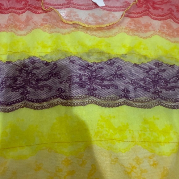 Gorgeous La Perla Ocean See thru Top size EURO 46 in EUC made in Italy - Picture 6 of 8